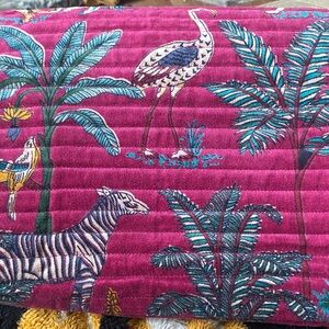 Tropical Print Quilted Bedding Set